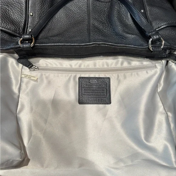 Coach Black Park Carrie Studded Leather Hobo Satchel with Coach tags. April 2014 - Picture 8 of 16